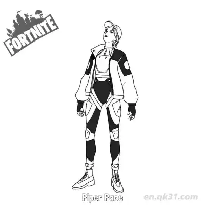 Free printable Piper Pace 02 Coloring Page - Free PDF Printable Fortnite Coloring Sheets coloring page